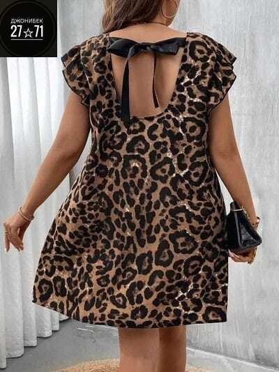 платье женская,женское платье больших размеров,платье туника,летнее платье женское,платье с леопардовым принтом