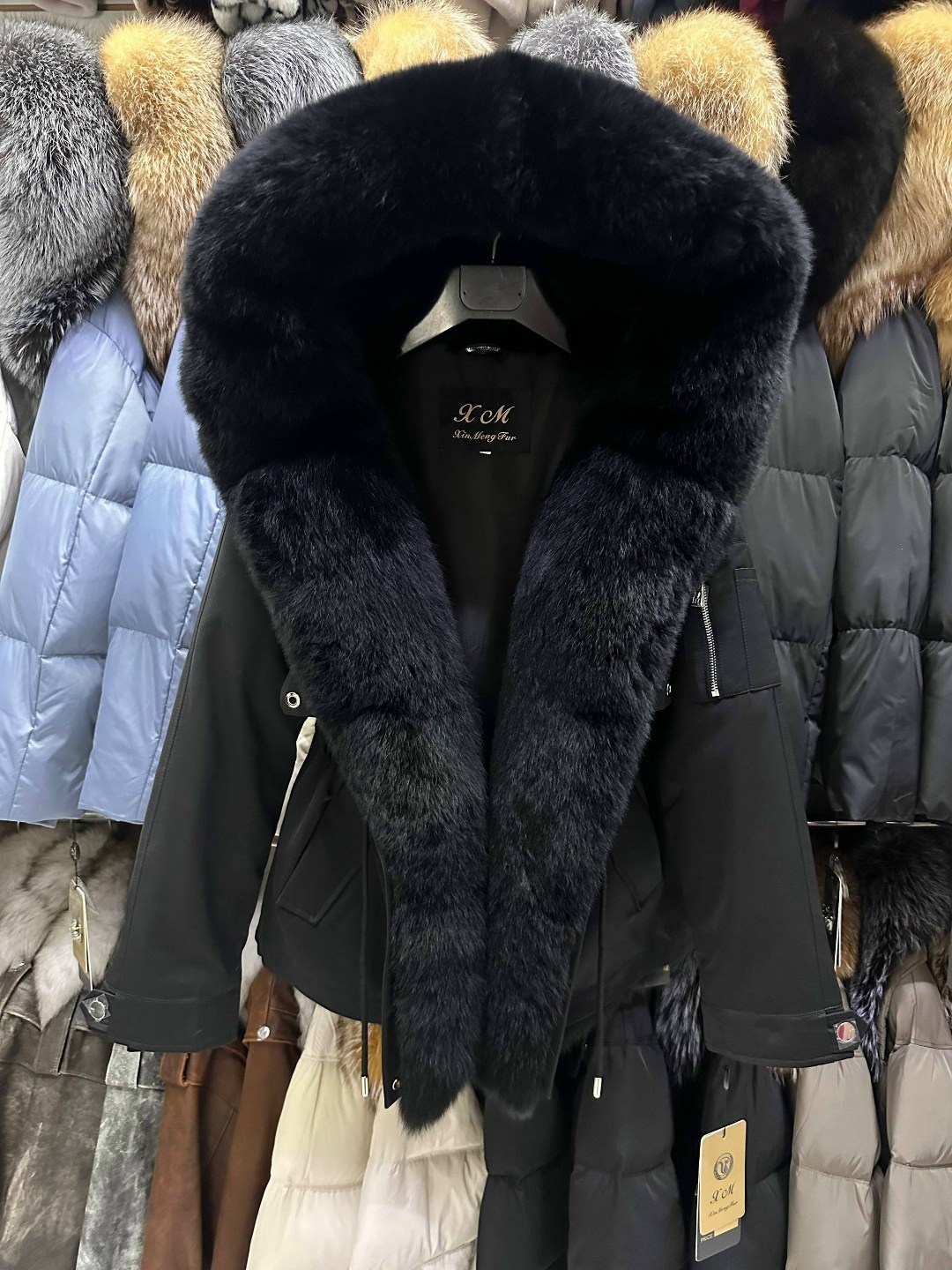 парка с натуральным мехом,парка из меха финского песца и лисицы,парка с мехом песца,парка с мехом,парка женская с натуральным мехом