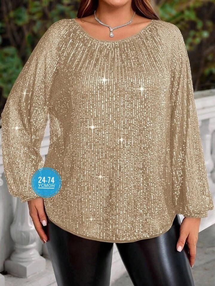 блузка с пайетками,блузка вечерняя нарядная пайетки больших размеров bemark fashion,кофта с пайетками,блузка из блестящей ткани,блестящая блузка