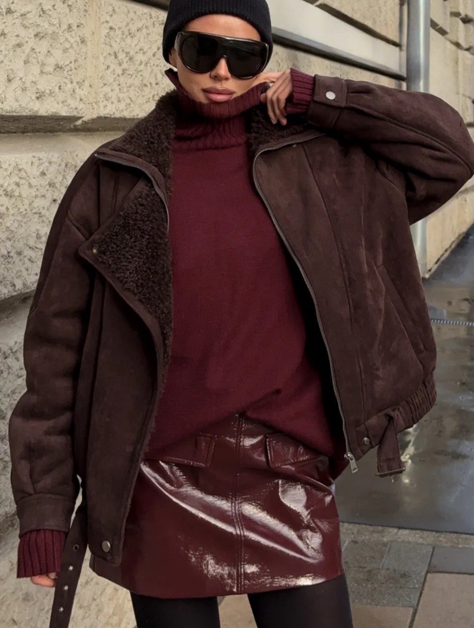 женская дубленка,дублёнка,куртка комбинированная,куртка дублёнка на резинке,стильная дубленка