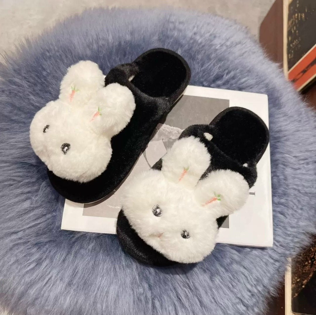 тапочки милые,домашние тапочки,плюшевые тапочки,тапочки halluci "зайки",пушистые тапочки