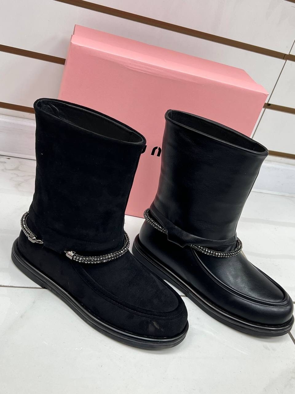 ,замшевые зимние угги юничел,угги женские,угги с цепочкой,угги