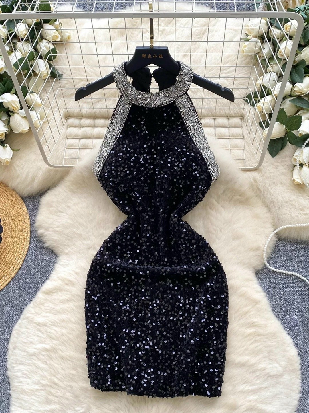 платье с блестками,вечернее платье с пайетками черное инсити,коктейльное платье,платье вечернее,мини платье