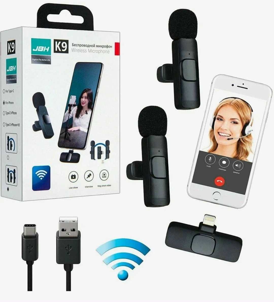 беспроводной петличный микрофон,беспроводной микрофон,микрофон беспроводной петличный для iphone,микрофон для айфона беспроводной для блоггера петличный,микрофон прищепка беспроводной