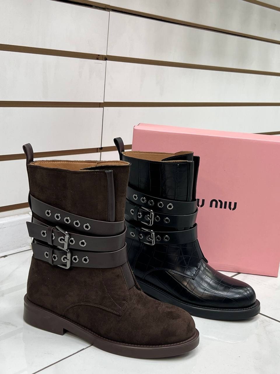 ,женские ботинки,ботинки miu miu, женская,полусапоги