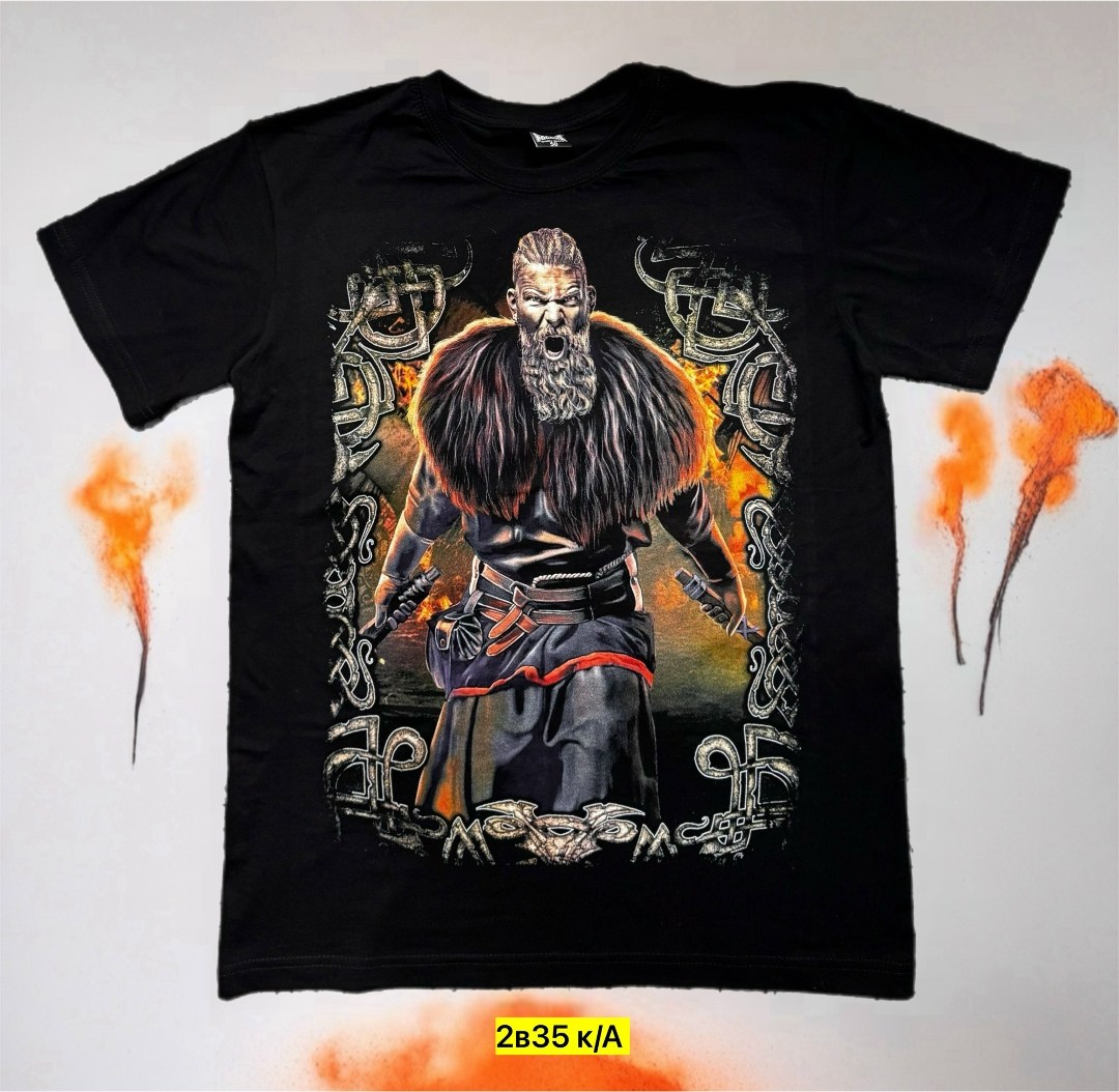 футболка русич,футболки славянский стиль,универсальные футболки,футболка с принтом викинг,футболка богатырь