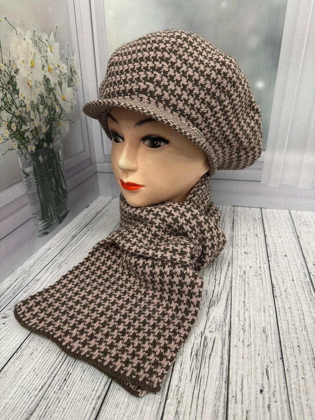 женская кепка,шарфы для женщин,кепка с шарфом,шапка с шарфом,шапка для женщин