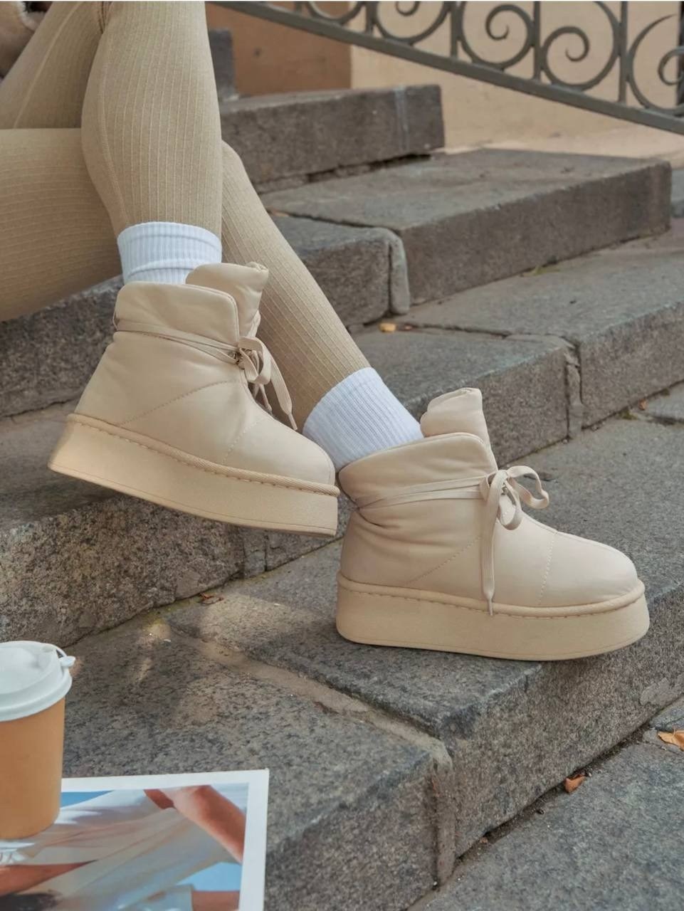 полусапоги женские зимние kb904bg king boots,,женские дутики,дутики,дутики-угги зимние на платформе king boots