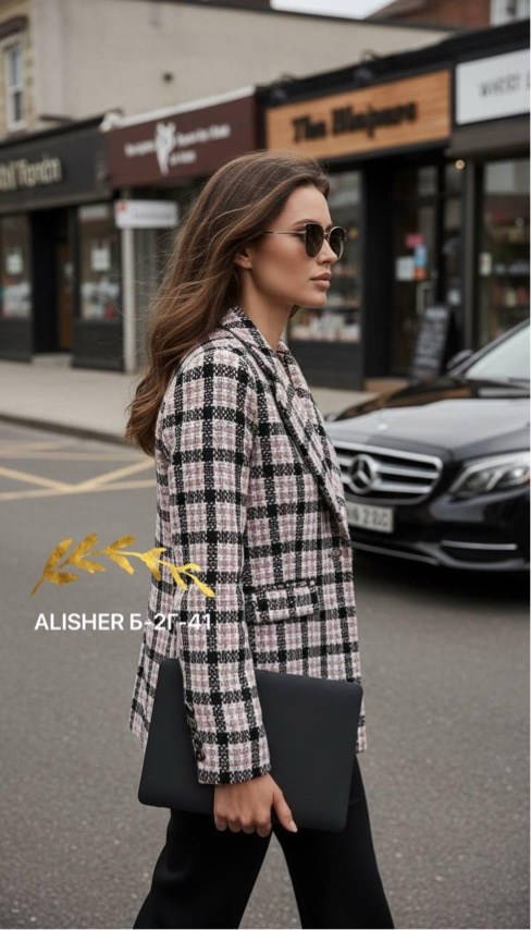 жакет твидовый,твидовый пиджак женский,костюм твидовый,жакет в клетку,жакет