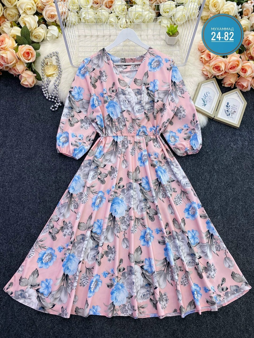 женское шифоновое платье с цветочным принтом,шифоновое платье с цветочным принтом,шифоновое платье женское,платье цветочки,женское шифоновое платье миди с цветочным принтом