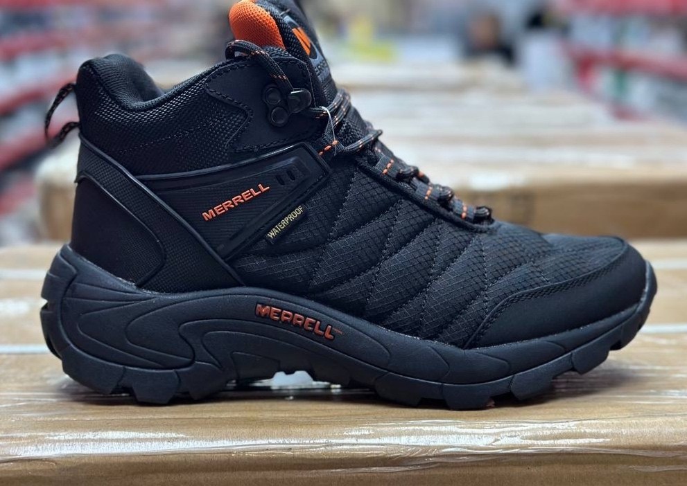 зимние кроссовки merrell,мужские кроссовки merrell,зимние ботинки merrell,кроссовки мужские на зиму мерелл,кроссовки зимние merrell gore-tex -32 с натуральным мехом