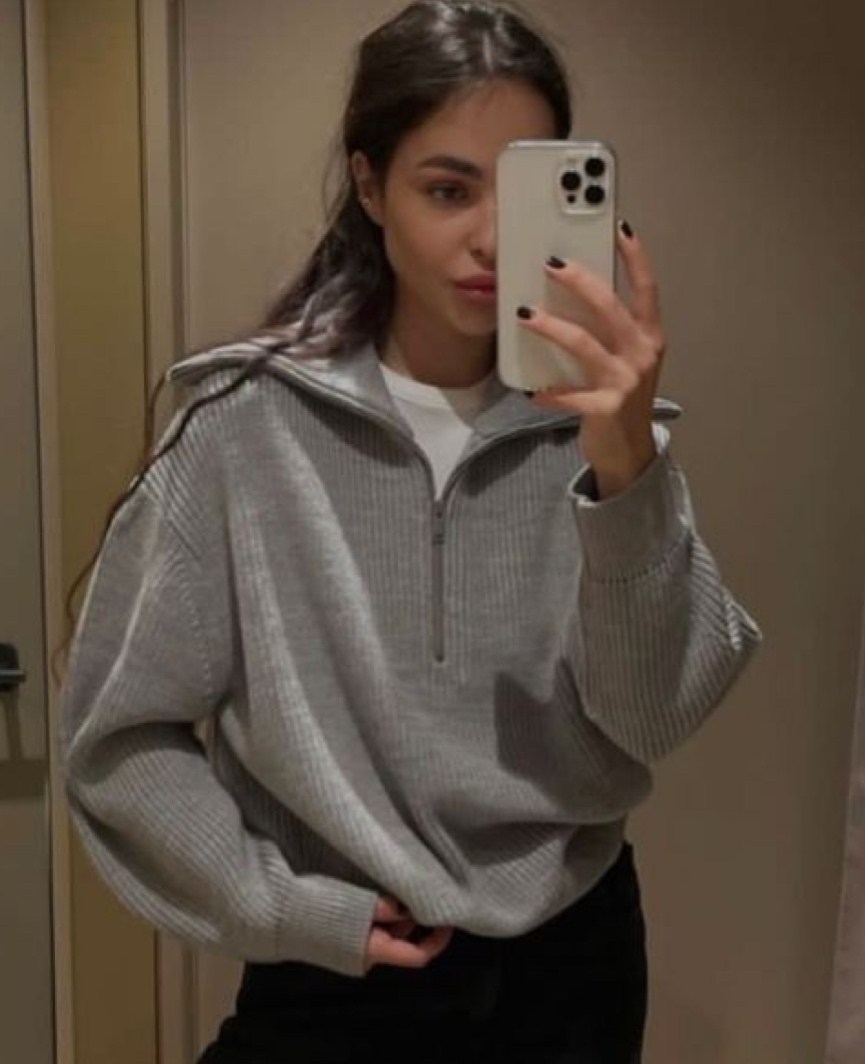 свитер на молнии оверсайз cosmo brand,свитер вязаный оверсайз с горлом на молнии mycloz,свитер вязаный оверсайз с горлом на молнии mycloz цвет коричневый,свитер на молнии оверсайз,свитер вязаный оверс