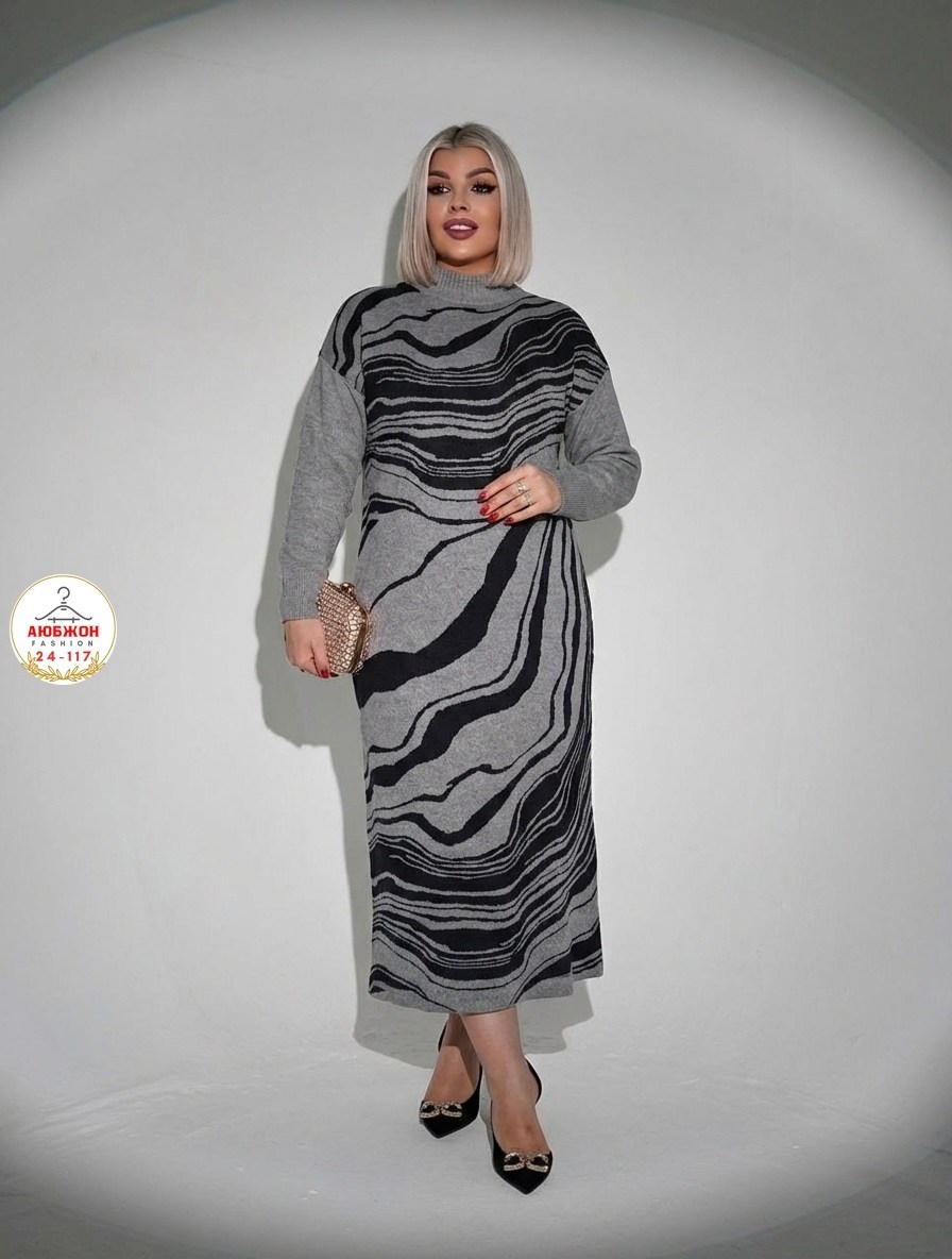 трикотажное платье,платье кокетка и к,платье большие размеры,женская платье,платье вязаное длинное