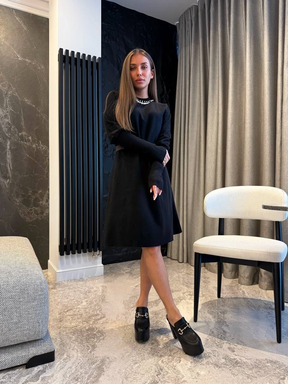 платье черное,женское платье,стильное платье,платье,трикотажное платье