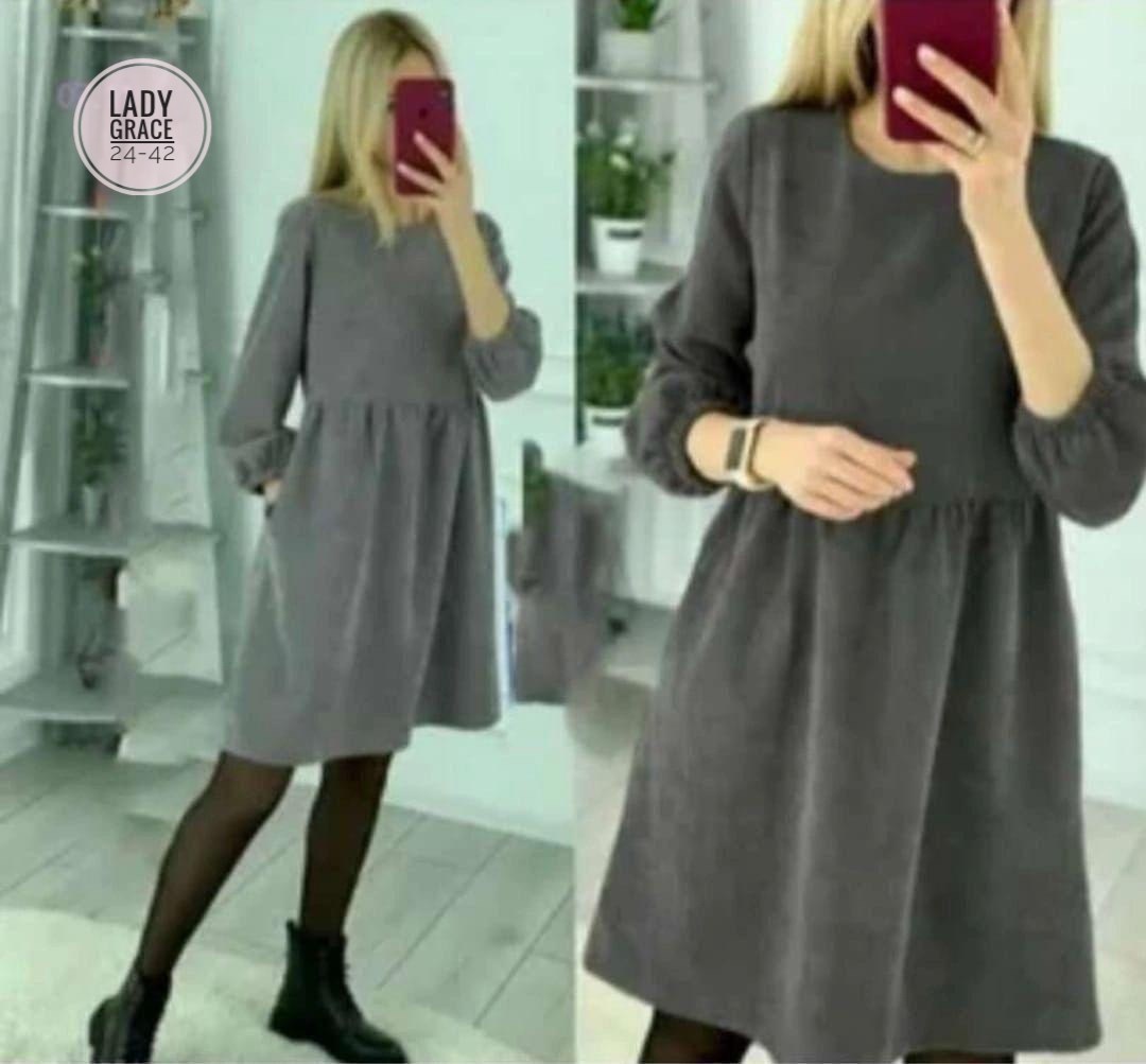 платье вельветовое повседневное,теплое платье,платье на флисе,платье,платье из микровельвета