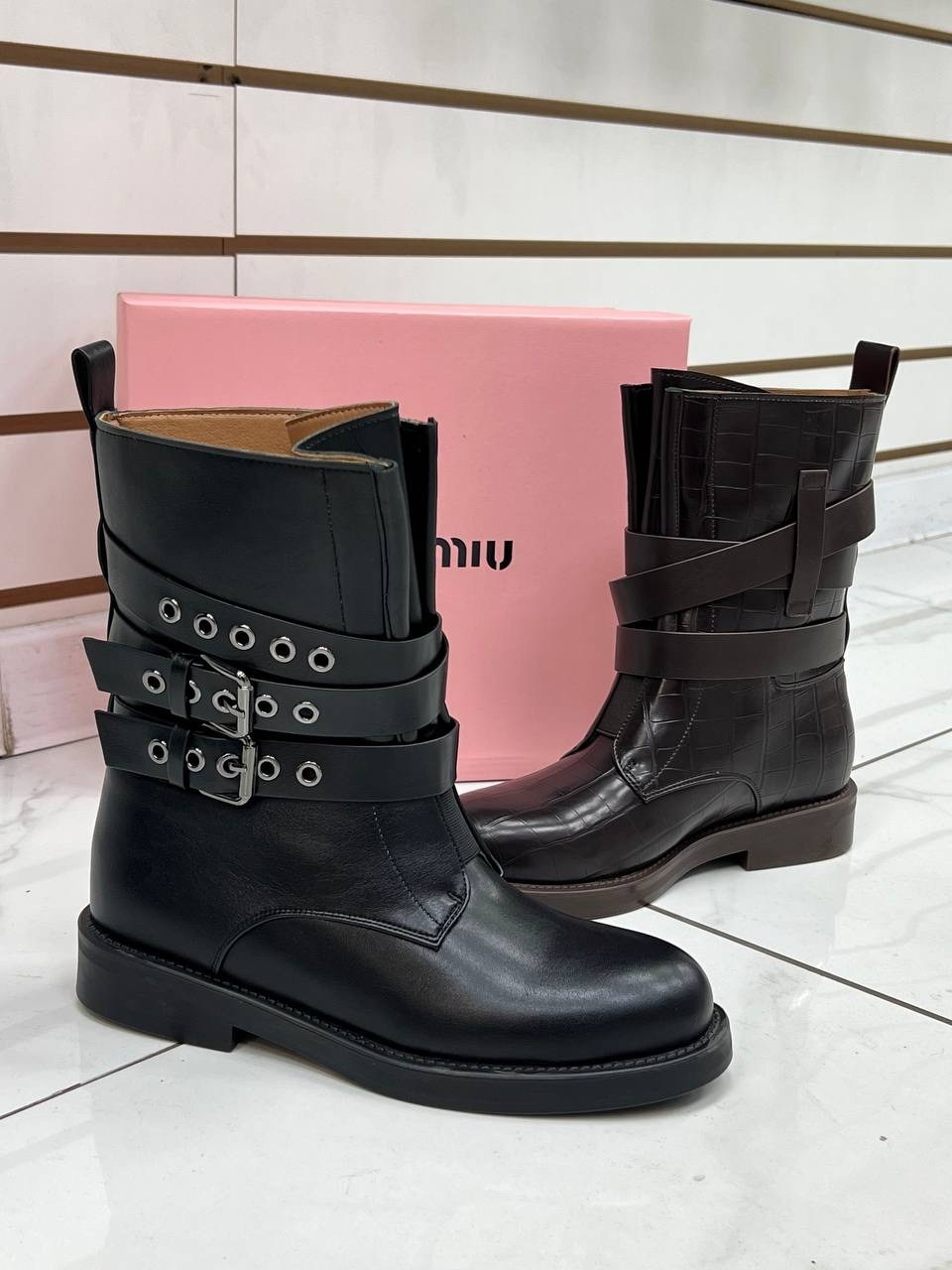 ,женские ботинки,ботинки miu miu, женская,полусапоги