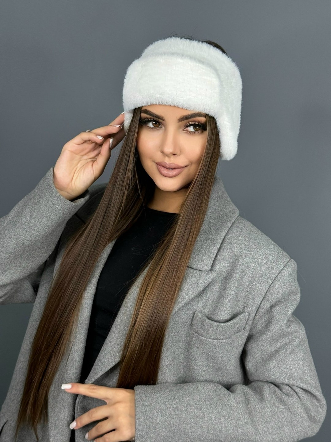 женская шапка ушанка,зимняя женская шапка,шапка женская,шапки вязаные,шапка для женщин