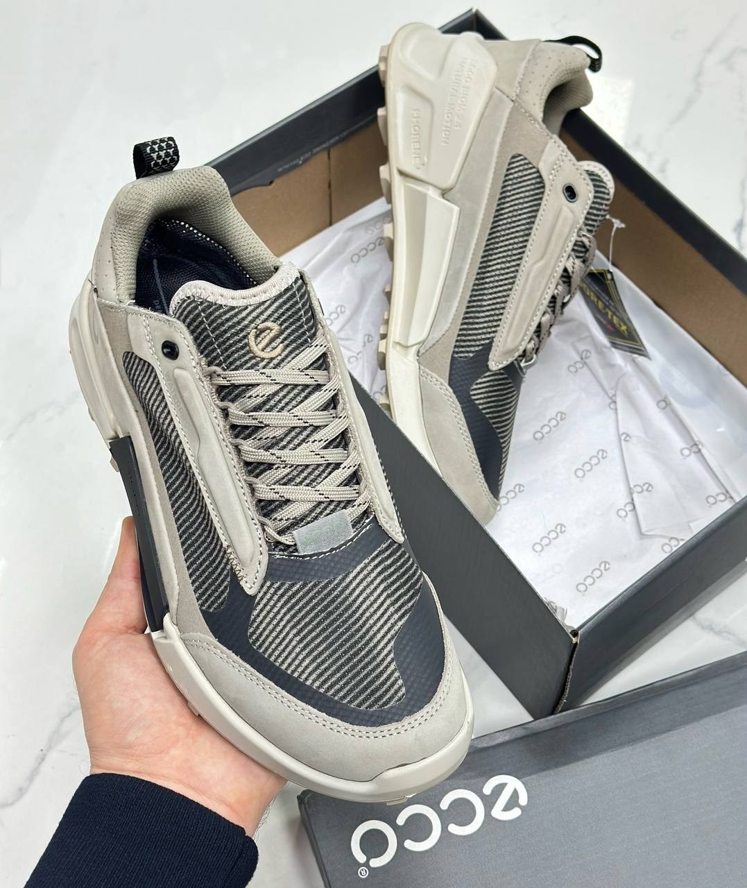 кроссовки мужские ecco,коричневые мужские кроссовки из нубука и кожи biom 2.1 ecco,кроссовки ecco,кроссовки мужской,кроссовки ecco biom