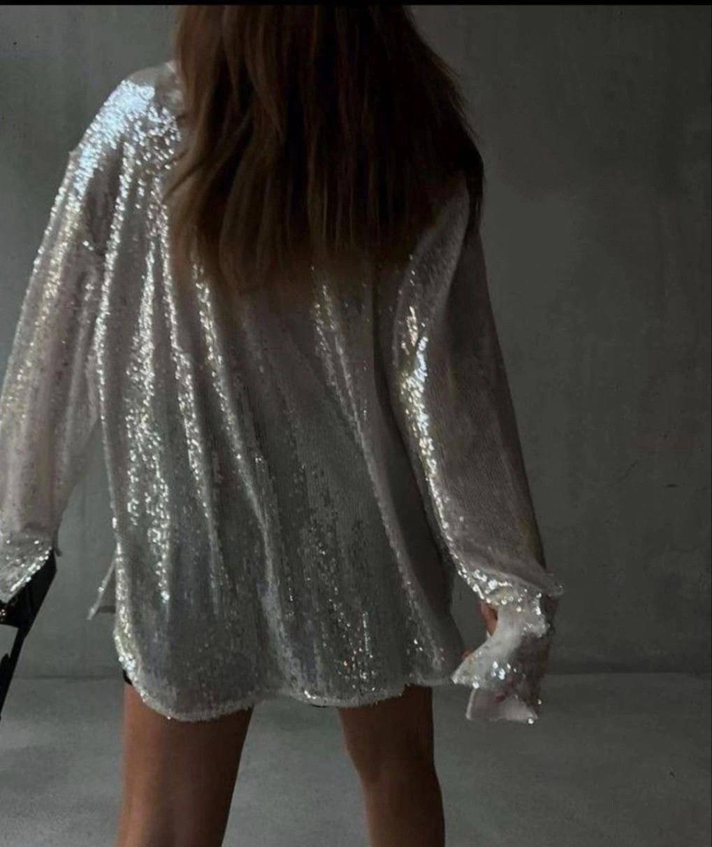 рубашка блестящая,рубашка в блестках женская,женская рубашка с блестками,рубашка с пайетками,блузка блестящая