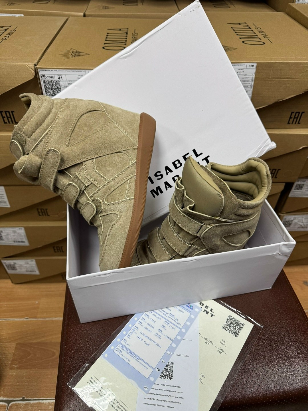 сникерсы изабель марант,,изабель марант ,isabel marant beige leather and suede bekett wedge sneakers size 37,изабель марант кроссовки