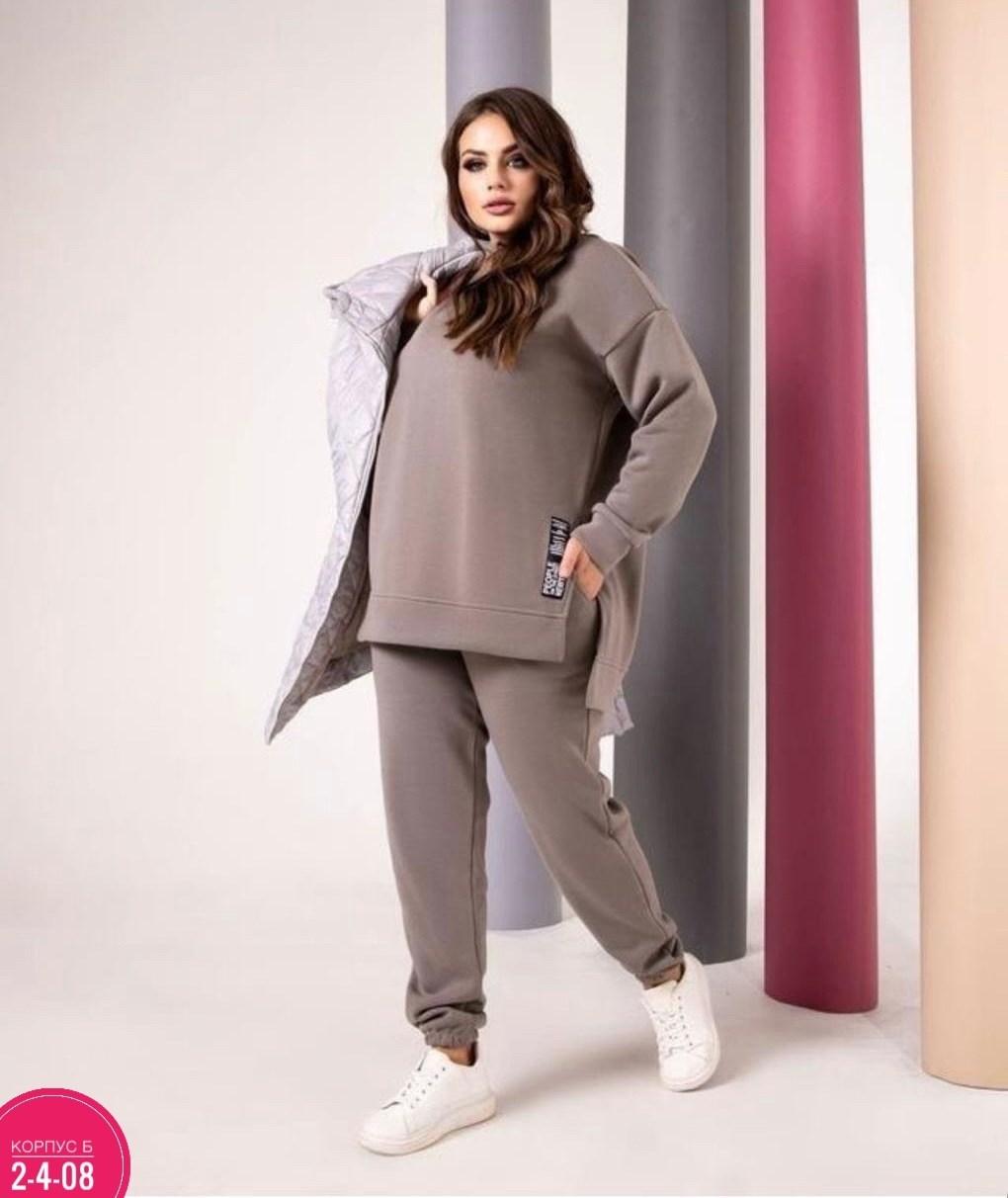 костюм женский тройка,cпортивный костюм больших размеров,женский костюм на флисе,,жилетка на синтепоне