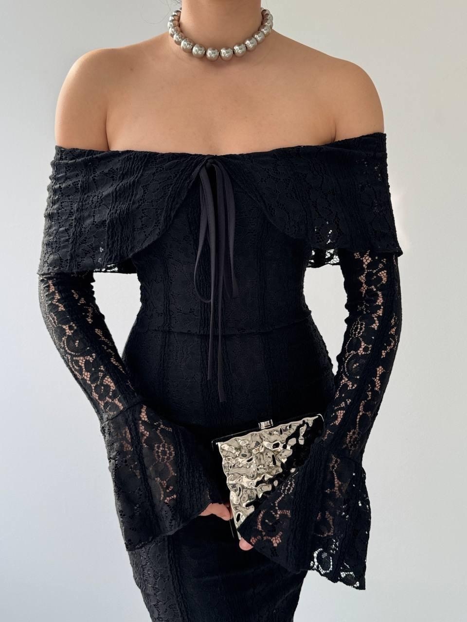 черное вечернее платье,вечернее платье,вечернее платье с разрезом,вечернее платье с открытыми плечами,платье