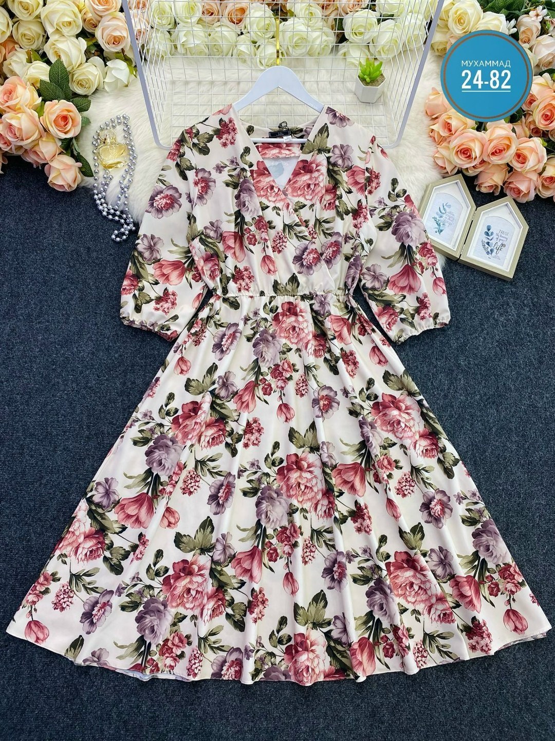 женское шифоновое платье с цветочным принтом,шифоновое платье с цветочным принтом,шифоновое платье женское,платье цветочки,женское шифоновое платье миди с цветочным принтом