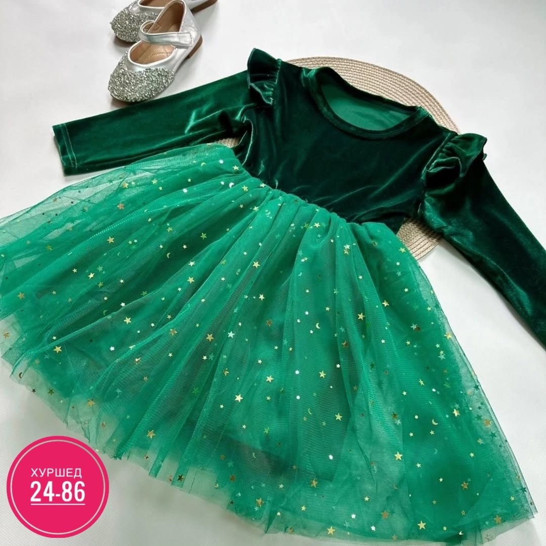 изумрудное платье для девочки,платье для девочки,платье зеленое для девочки,платье новогоднее,детское праздничное платье