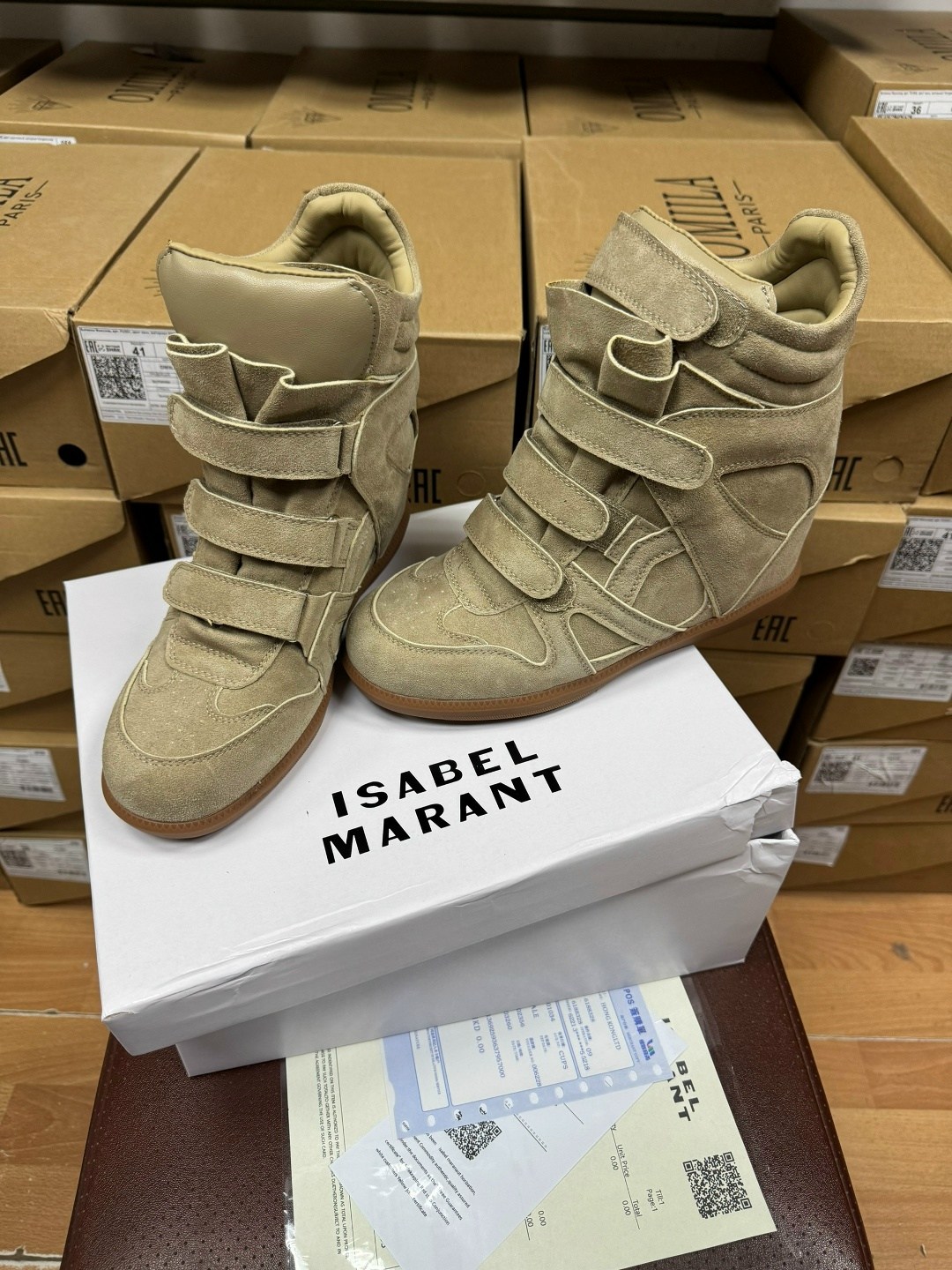 сникерсы изабель марант,,изабель марант ,isabel marant beige leather and suede bekett wedge sneakers size 37,изабель марант кроссовки