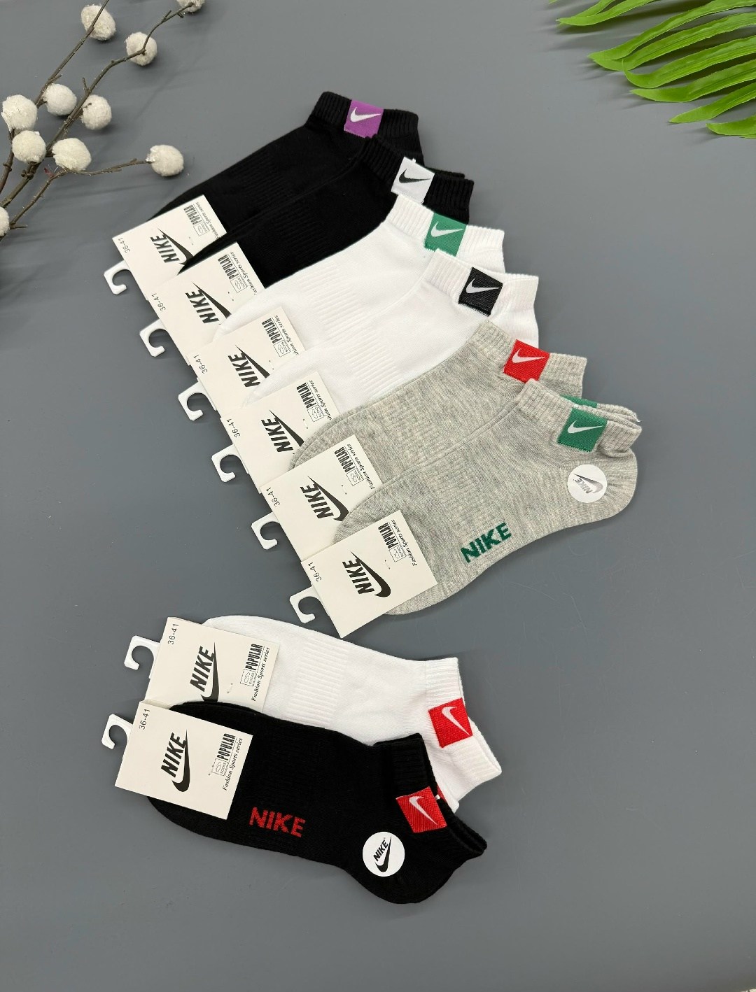 носки спортивные,мужские носки nike,носки мужские 10 пар nike,комплект носки мужские,носки мужские