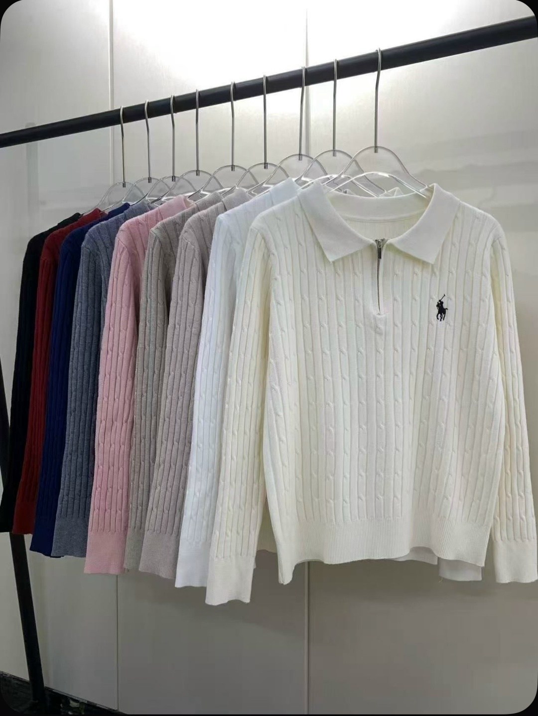 вязаный свитер женский,свитер с воротником,модные свитера,джемпер с воротником поло женский,модный женский свитер