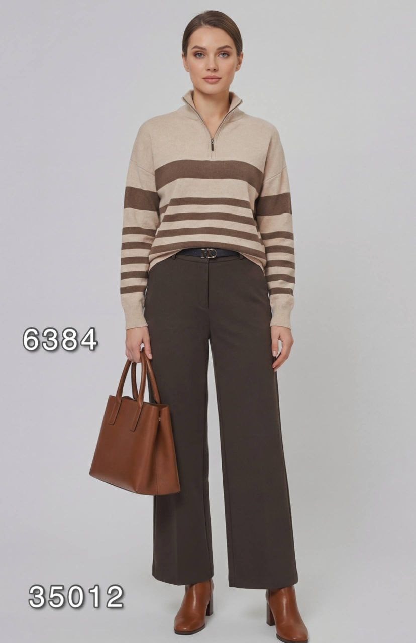 джемпер,джемпер бежевый,джемпера женские,широкие трикотажные брюки,брюки жен