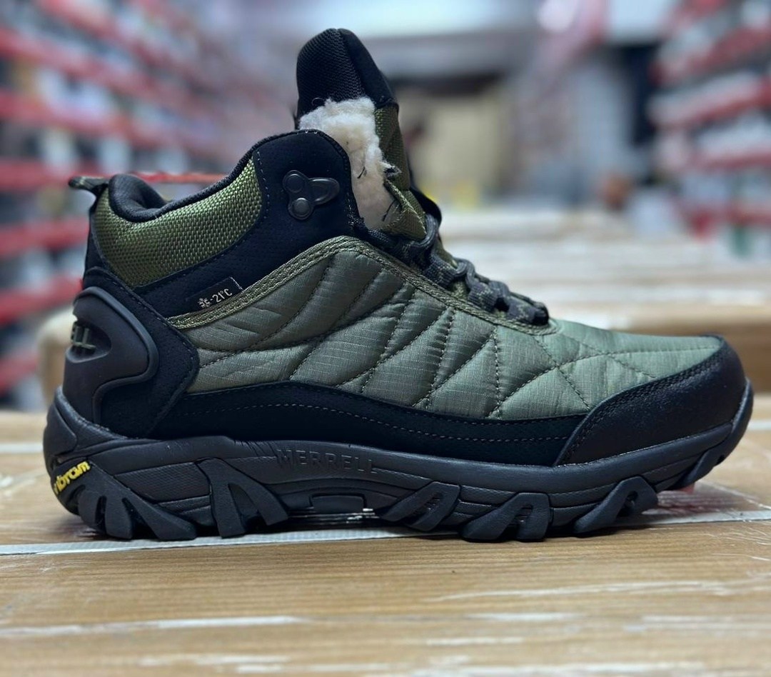 зимние кроссовки merrell,мужские кроссовки merrell,зимние ботинки merrell,кроссовки мужские на зиму мерелл,кроссовки зимние merrell gore-tex -32 с натуральным мехом