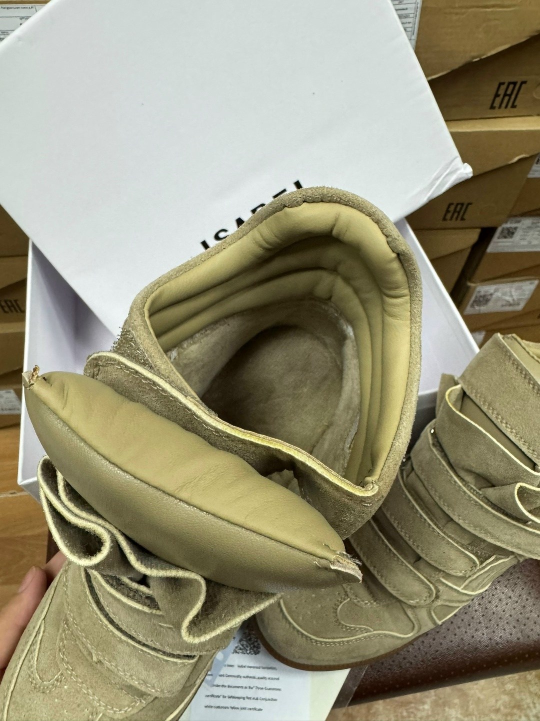 сникерсы изабель марант,,изабель марант ,isabel marant beige leather and suede bekett wedge sneakers size 37,изабель марант кроссовки