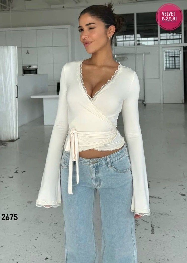 женский кружевной топ с v-образным вырезом и длинным рукавом,одежда женская,блуза,блузка с длинными рукавами