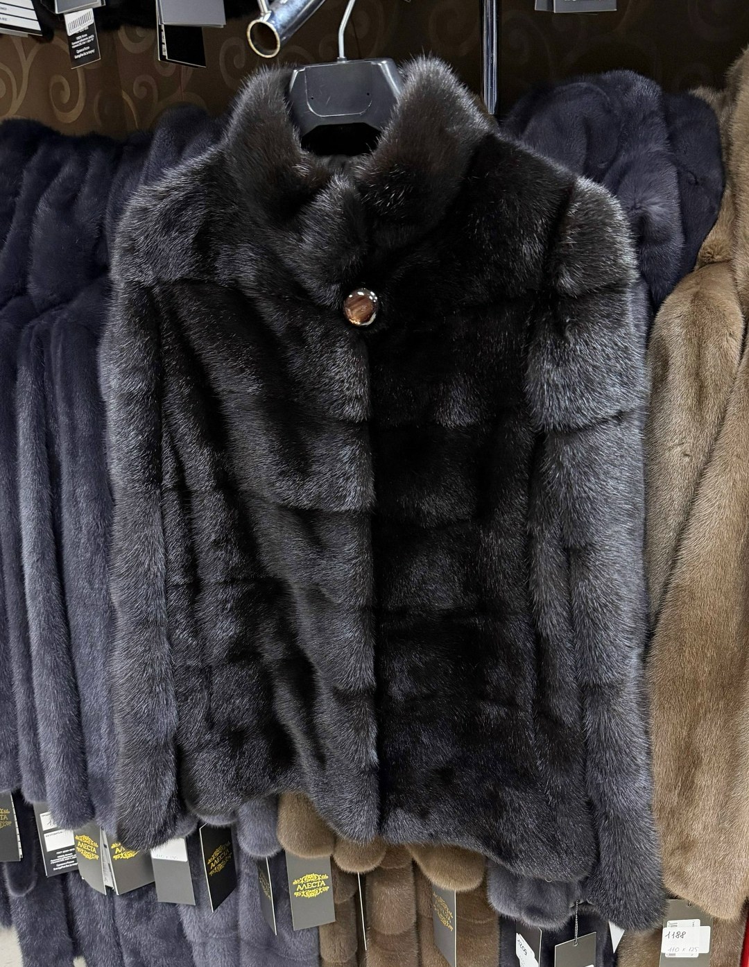 норковая шуба автоледи,норковая шуба,шуба норка,шубка из меха европейской норки стойка воротник цвет "графит",шуба из норки