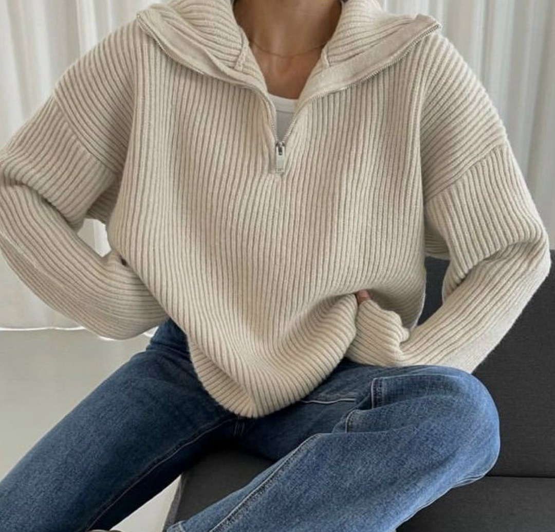 свитер на молнии оверсайз cosmo brand,свитер вязаный оверсайз с горлом на молнии mycloz,свитер вязаный оверсайз с горлом на молнии mycloz цвет коричневый,свитер на молнии оверсайз,свитер вязаный оверс