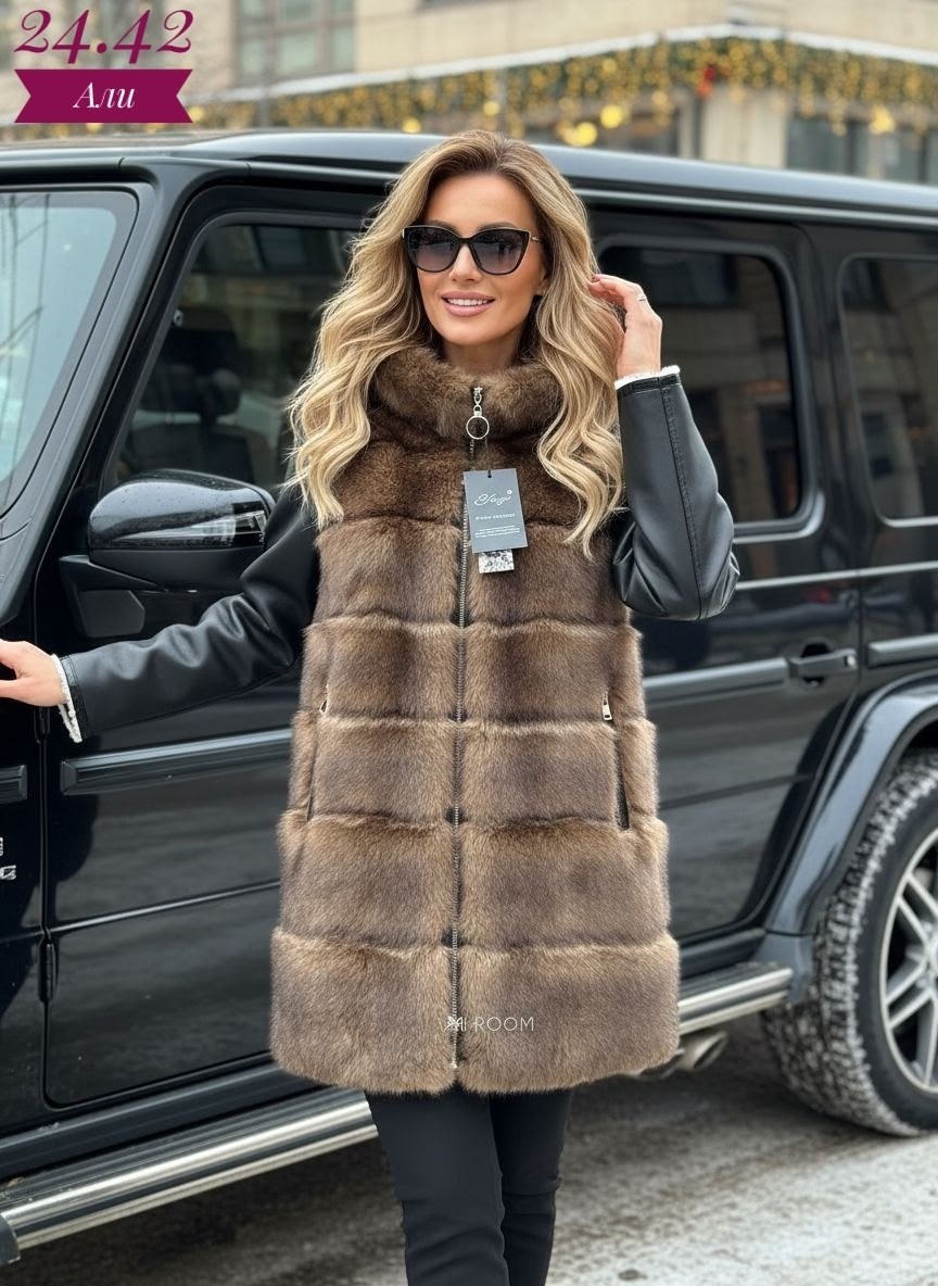 меховая жилет,меховая жилетка,жилет норковый,жилет меховой женский,жилетка из норки