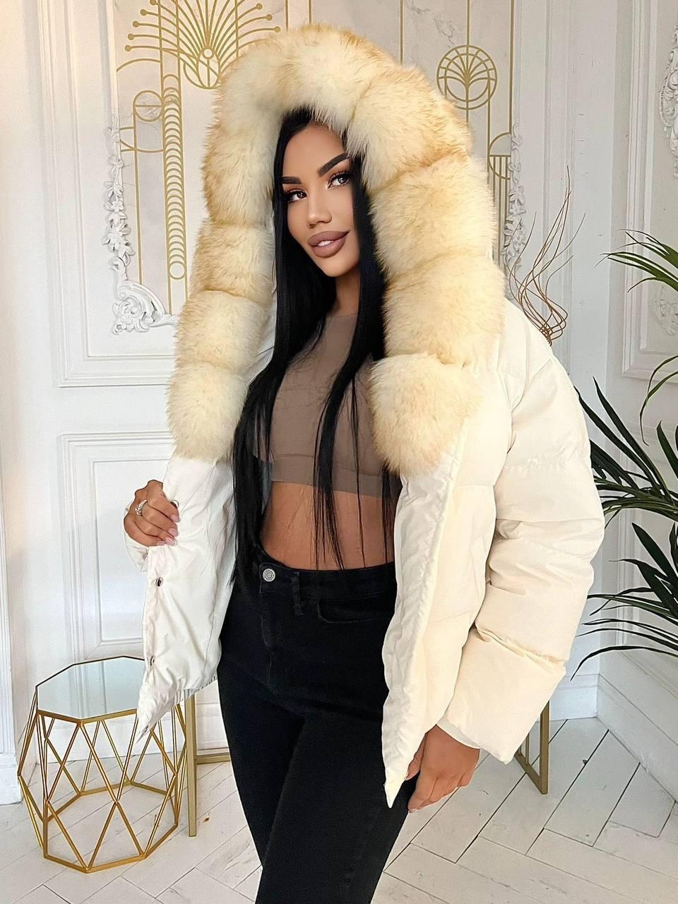 женский зимний пуховик с воротником из лисьего меха,женские пуховики,пуховик с натуральным мехом,женский зимний пуховик с воротником из натурального лисьего меха,женский пуховик с воротником из натура