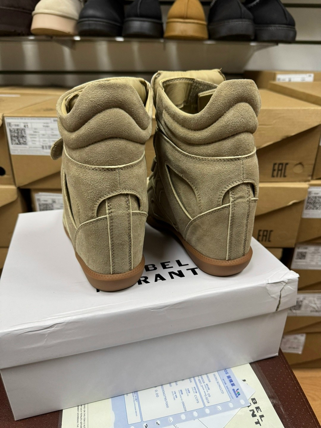 сникерсы изабель марант,,изабель марант ,isabel marant beige leather and suede bekett wedge sneakers size 37,изабель марант кроссовки