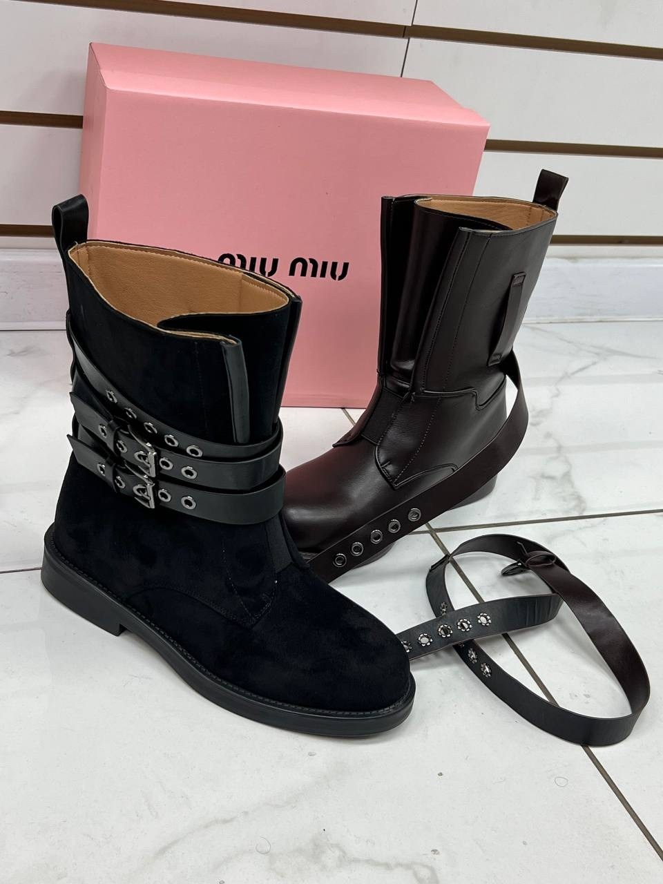 ,женские ботинки,ботинки miu miu, женская,полусапоги