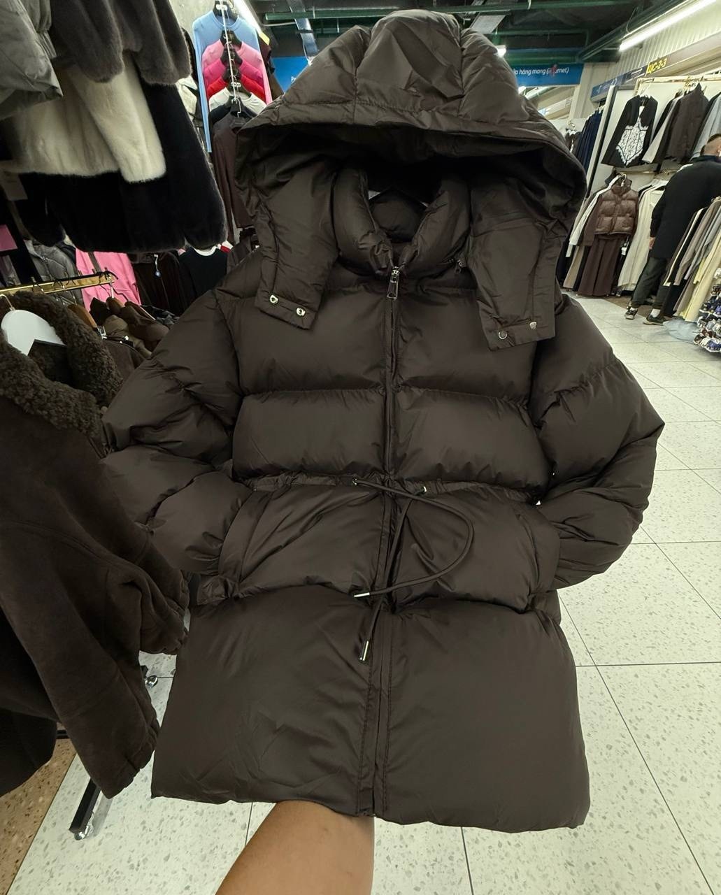 женская зимняя куртка,пуховик burberry,пуховик,пуховик женский,пуховик с капюшоном