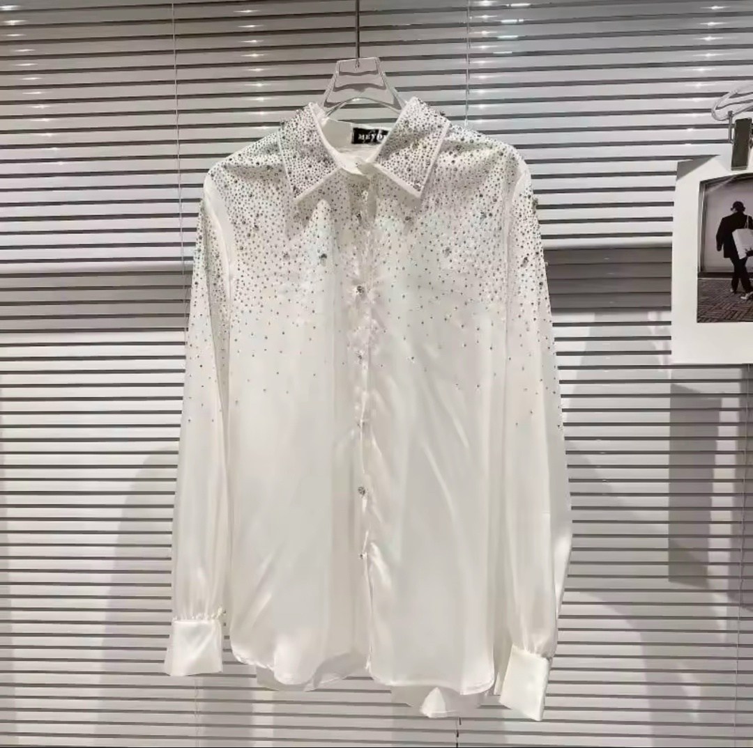 рубашка со стразами,блузка со стразами,рубашка женская со стразами,модная блузка,элегантная рубашка