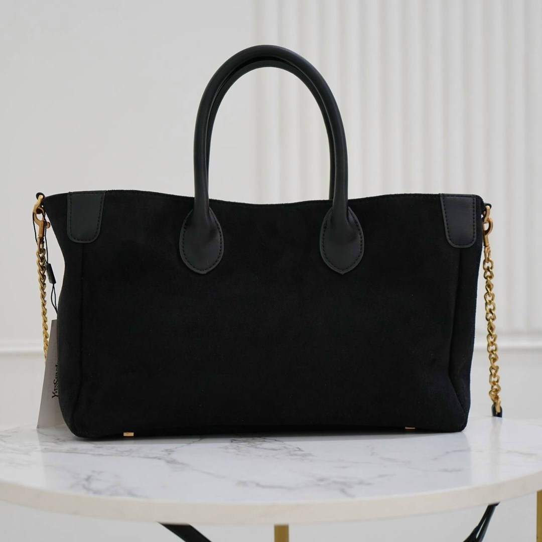 замшевая сумка yves saint laurent 29x18 см,сумка saint laurent,сумка,сумка с ручкой saint laurent ysl замша кожа чёрная,сумка женская yves saint laurent