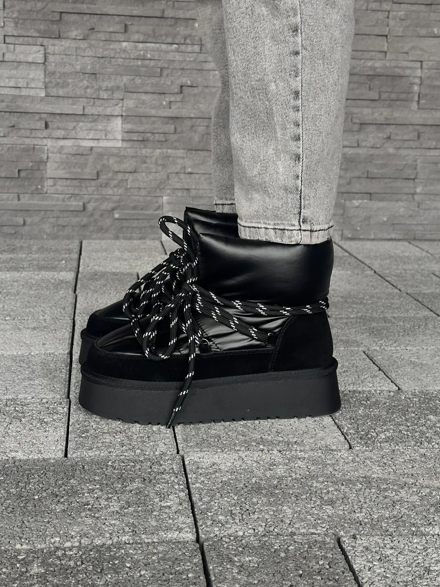 угги дутики на высокой платформе,,дутики женские,зимние угги высокие дутики на платформе 4walk 268430784,дутики tendance zf1480-7-2 черный