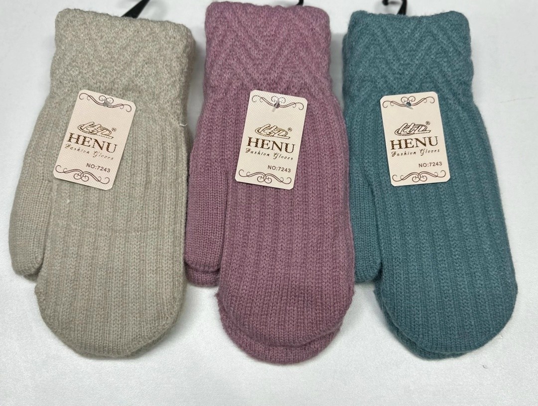 варежки женские "henu",варежки женские,варежки и перчатки,варежки женские "henu" № 7253,вязаные варежки
