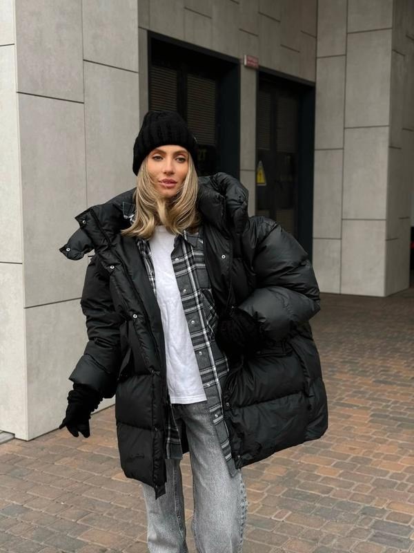 куртка оверсайз,пуховик,куртка пуховик,зимняя куртка,пуховик с поясом