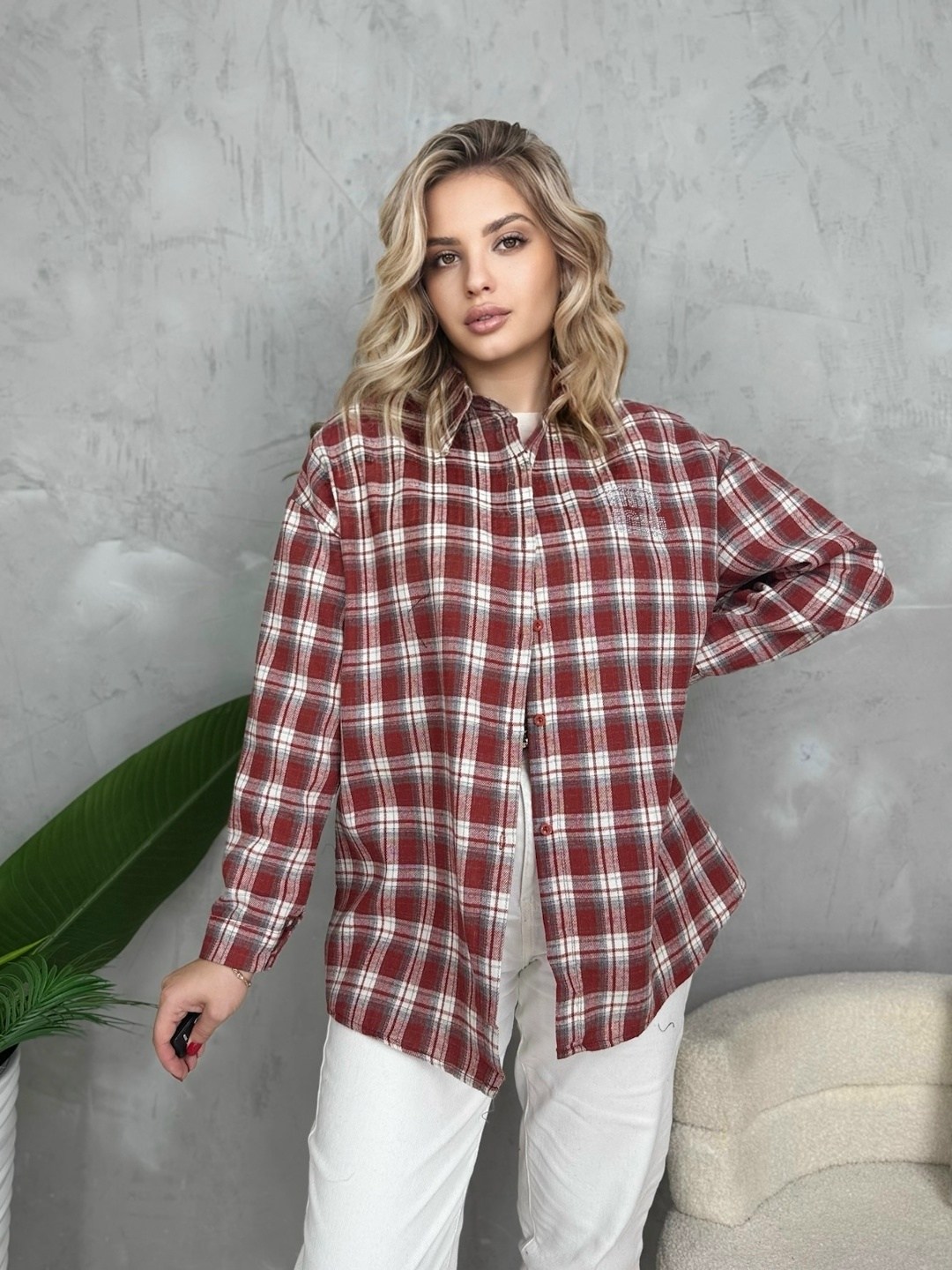 женская рубашка в клетку,женская рубашка в клетку оверсайз,женская рубашка,рубашка в клетку хлопок модная оверсайз lateek,рубашка в клетку оверсайз kako govana