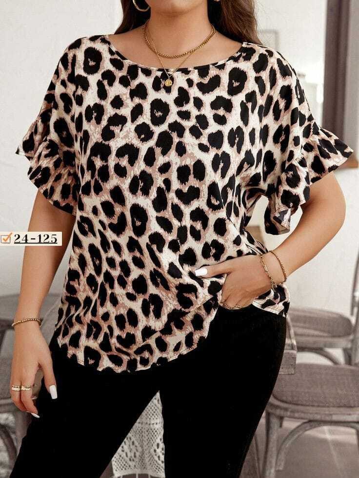 женские блузки,повседневная блуза,модная блузка,блуза с леопардовым принтом,блузка с леопардовым принтом