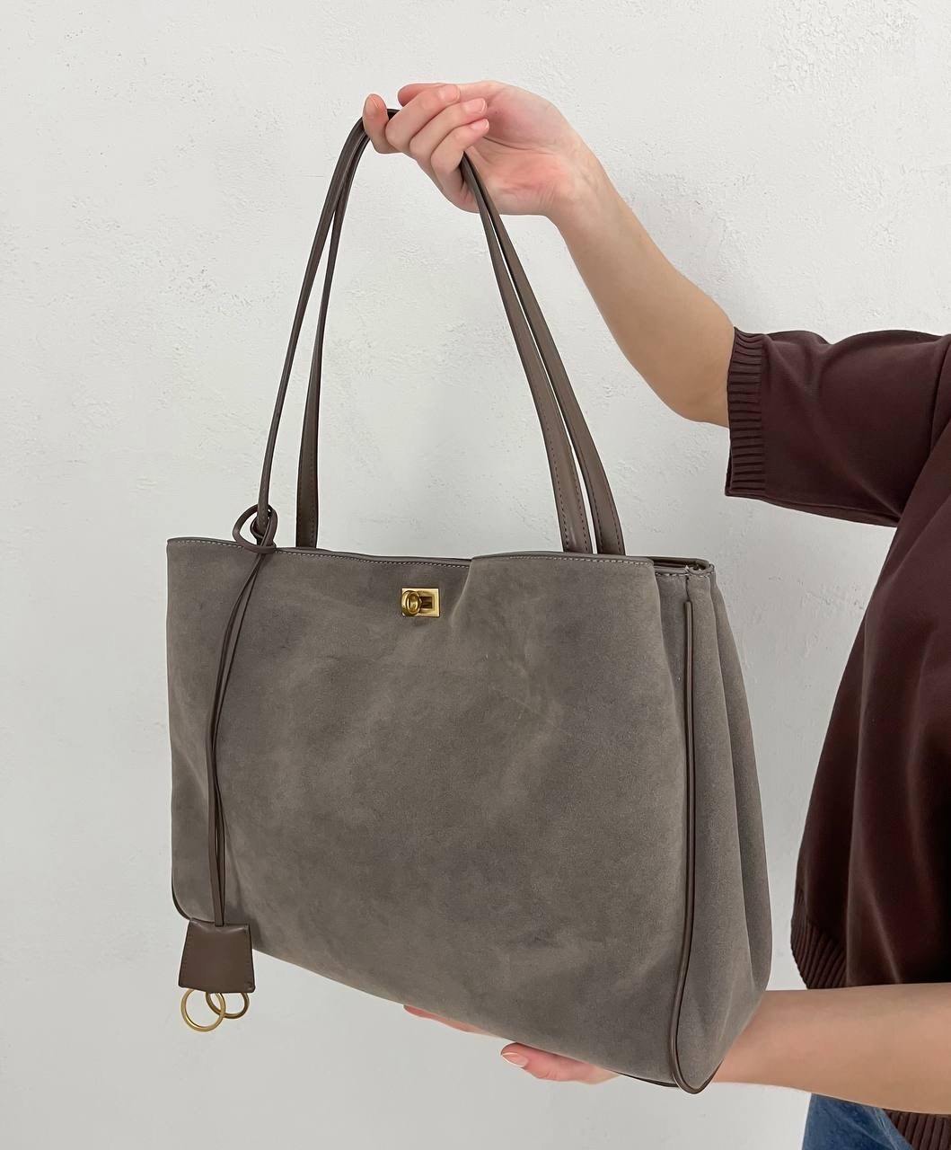 сумка замшевая,сумка боттега замшевая серая,сумка тоут замшевая серая,женская сумка из искусственной замши,замшевая сумка женская